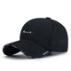 Shengdanmei winter new hat men's outdoor baseball cap trendy four-season casual sun visor peaked cap for female students with big head circumference and small face black adjustable