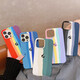 Bunolin Apple 14 mobile phone case iPhone14promax Rainbow Liquid Silicone 13/12/11 Fully-inclusive Anti-fall 678p Set Liquid Silicone [Blue Stripe] iPhone SE (third generation)