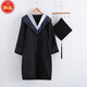 Xue Che Bachelor's Uniform, Master's Uniform, Doctoral Uniform, Tutor Uniform, Undergraduate Adult Degree Uniform, Draped Cloth Shawl Top Hat, Bachelor's Uniform, Liberal Arts Pink S (Clothes + Hat + Tassels + Draped Cloth) Set