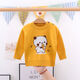 
Tongtang baby pullover sweater autumn and winter double-layer thickened cotton sweater for men and women children's children's round neck children's base shirt 7372 super thick integrated velvet Korean striped sweater blue 90 suitable for height 90-100CM2-3 years old
