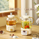 Good tool mini multi-functional health pot small office mini home 2024 new tea boiler teapot stew pot kettle heat-resistant all-glass floral teapot for one person Smart model 1.05L Smart model 1.0L
