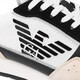 Emporio Armani Luxury Chaussures pour hommes Chaussures de planche pour hommes Fashion Sports Fashion Brouthable Chaussures de course classiques Chaussures décontractées Classic Q826 Black Khaki English Taille 9 = 43 Taille