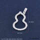 Jibaolou PT950 platinum pendant hollow gourd platinum pendant (excluding chain) 2.12g