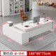 Zimulin office desk and chair combination simple modern office furniture manager employee single desk executive desk boss desk simple white total length 180* desktop width 80cm