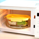 Cialcopper glass lunch box microwave oven heating and partition fresh-keeping box lunch box office worker seal box bento box oval 840ml