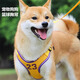 Pet-free dog leash vest type small and medium-sized dog leash basketball sports style Shiba Inu Teddy dog walking leash dog harness yellow M (chest 52-64cm) recommended 15-28 Jin Jin equals 0.5 kg