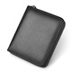Feiying Castle Genauer Lederkartenbeutel für Männer Anti-Demagnetisierung Multifunktionaler Kopfschicht Cowide Fashion Visitenkarte Inhaber Casual Bank Card Wallet Lizenz Leder-Hülle Zertifikat Schwarz Schwarz Schwarz
