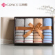 Jie Liya (Grace) Towel Gift Box Set Four Packs Pure Cotton Xinjiang Cotton Home Birthday Business Gift Custom Embroidered Words 7050 White Brown Blue Gray Four Bow Towel Gift Box 72x34cm