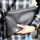 Kuh Herrenhandtasche Herren große Kapazität Kupplungsumschlagbeutel Business Casual Handtasche C-8610 großgröße