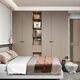 Sophia Wardrobe Light luxury skin-feel EB board whole house customization Master bedroom furniture wardrobe combination cabinet four-door overall large wardrobe Yuan/square meter