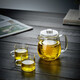 Xuanshitang teapot glass high temperature resistant teapot glass tea set set filtered tea separation cup kettle flower teapot home Penguin teapot 650ml (with 2 cups)