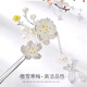 Hairpin, ancient style girl's birthday gift for best friend, silver hairpin, Chinese style walking tassel hairpin, new Chinese style hairpin, plum blossom hairpin