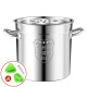 Meshiwei 304 stainless steel barrel round barrel with lid soup barrel household water storage barrel rice barrel large capacity oil barrel commercial gas braised meat barrel stainless steel pot soup pot 2.5 thick soup barrel (304 material) 35cm