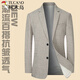 Woodpecker light luxury high-end suit men's jacket spring and autumn new business casual young and middle-aged linen thin solid color suit light blue DL18302 Woodpecker 180 140-155Jin Jin equals 0.5 kg