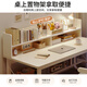 Yuemei Miu Computer Desk Desk Student Simple Desk Bookcase Bookshelf Integrated Writing Table Home Office Study Table [Shop Manager's Main Recommendation - Single Table Style] Warm White 100CM