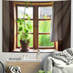 Sanqihu Window Strots Life Fake Window Colteer Fondage Tissu de chevet Decoration Place de gamme Renolation Good Stuff Tapestry Chambre mural Tissu 3884 HD VELVET COLLECT HORIZONTAL COLLECTION 75 HEAUFS 95 LIGNE M (UNIQUEMENT POUR L'INSTALLATION)