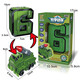 Case Family Toys Kinder große digitale deformierte Mecha-Spielzeuge frühe Bildungsbausteine ​​Jungen und Mädchen 2-6 Jahre alt 0-9 Digitalroboter Kombination Große digitale 7 Anti-Luftkanonen-Fensterfarbe Box