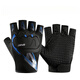 Feilan Nulun Guantes de cabeceo de la mitad de los dedos Primavera y verano delgada transpirable Anti-Slip Anti-Fall Motorcycle Driver Guantes de dedo giros grises de la mitad de los dedos