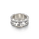 IDEAGEMER925 silver graffiti ring men's cool personality retro style niche creative fashion versatile handsome boy ring graffiti ring Hong Kong No. 19