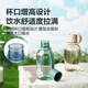 乐扣乐扣（LOCK&LOCK）户外运动水壶 大容量Tritan带提手刻度健身塑料水杯子 ABF690WHT白色 1L