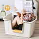Dipur extra large cat litter box extra large huge anti-splash cat litter box 60CM or above open cat toilet cat poop box