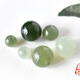 Golden Magnolia Fragrance Hetian Jade Clear Water Loose Beads Bracelet Jade Beads Bracelet Beads DIY Single Bead Bead Accessories Jewelry Separate Beads Round Beads 6mm Ice Clear Green Hetian Jade Beads