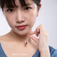 Nanxi Jiuzilihuo Large Purple Freshwater Pearl Pendant Women's Single Simple Four-leaf Clover Pearl Necklace Clavicle Chain Minor Flaws 10-11mm