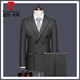Pierre Cardin high-end double-breasted suit suit for men, British style gentleman, wedding groomsmen striped suit, formal business banquet, black suit + trousers, size 2XL
