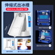 维思美 碎冰机商用 全自动摆摊碎冰机 酒店餐厅碎冰机 商用圆桶刨冰机雪花冰机 带伸缩滑道圆桶刨冰机 开盖连续碎冰680kg/H,容量15升