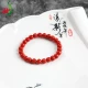 Yanhao Coral Bracelet Natural Coral Beads Single Circle Bracelet Dark Color Bracelets Celebrate and Lucky High-end Jewelry for Girlfriend, Wife and Mother in the Birth Year, Birthday Gift with Certificate of Appraisal Taiwan Coral Bracelet 4~4.5mm About 4.7g