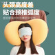 Yalu cat belly pillow memory foam pillow core men's pillow core single household single cervical pillow Moon Yellow QL [900g] 55*35cm cat belly pillow + gift box packaging