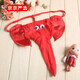 Laitlvck Herren Elefant Unterwäsche Tanga Dessous Cartoon Sexy Elefant Tender Punch rot alle Größe
