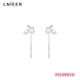 Lnieer999 pure silver cherry ear wire for ear piercing light luxury niche earrings fashionable earrings for women 2025 new popular earrings 999 pure silver cherry ear wire 3cm