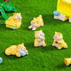 Cute Cartoon Shiba Inu Desktop Ornament Mini Puppy Kitten Simulation Animal Model Toy Micro Landscape Decoration 5 Naughty Kittens Set