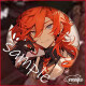 Perro funleving escrito nakaya nakaya lingbuttee dazai osamu anime 2d ventilador de ventilador periférico 13661 insignias - nakaya nakaya