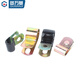 Guwanji iron galvanized single tube clamp Q686F4 dip plastic R-type spring oil pipe clamp line card fixing wire metal clip iron color zinc-D12 (10 pieces)