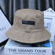 Ningchai Fisherman Chapeau Hat à hommes Spring and Summer Sun Sun Hat Travel Double face écran solaire pliant chapeau de soleil Hommes et femmes Basin Hat Toppers Light Khaki [Version améliorée] - UNE SANGLE (57-58) CM