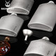 SILVERANT Silver Ant pure titanium large hip flask portable titanium alloy flat hip flask outdoor portable wine set camping lightweight warm wine cooking titanium crystal 500ml hip flask + titanium funnel