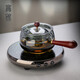 Gaoming ultra-thin electric ceramic stove tea stove silent small new ancient tea stove glass teapot set household tea set Shiyuan stove + Xiaoyao pot 400ml