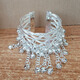 Fat Donglai's same style Miao silver bracelet, Miao silver jewelry bracelet, dance costume, bell accessories, jewelry, minority stage performance, silver pair