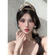 Xiangyuanchang adult gift for 18-year-old female jewelry crown Greek goddess hair accessory golden leaf crown headband forehead decoration retro golden six-leaf crown headband