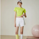 
Yuebu sports suit badminton uniform women morning running marathon exercise yoga tennis uniform summer quick-drying fitness suit lemon yellow jacket + gray jogging pants + fitness socks S[suggested 80-95 Jin[Jin equals 0.5 kg]]