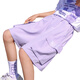 
Pitt Pitt girls sports shorts children's summer wear ice silk five-quarter pants girls suit work pants medium big children's summer suit 3388 purple 9889 white (suit) 170 cm