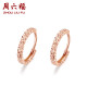 Saturday Fuhong 18K gold earrings for women, gold earrings and earrings KI094507 pair