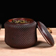 Beyzk Redwood Tea Can Con Can Toot Wood Tea Tea Tea Запечатанное резервуар для хранения резьба для хранения коробка для хранения