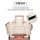 
Seafew hand-held travel bag women's large capacity luggage bag short-distance travel bag business trip boarding storage bag gym bag men's beige large (with wet and dry separation + shoulder strap)