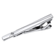 
CHALES KIMO Silver Tie Clip Men's Formal Clip Fixed Pin 5.5*0.5 07-Tie Clip