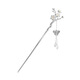 Twelve Flower God Hairpin 925 Silver Hairpin Women's Ancient Style Chinese Cheongsam Hanfu Hairpin Butterfly Tassel Hairpin October Hibiscus Gift Box