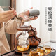 Good Kiln Glass Automatic Kung Fu Tea Set Anti-scalding Home Office Lazy Magnetic Tea Maker Holiday Souvenir Gourd Tea Maker Upgraded/Next Day Delivery Practical Souvenir for Husband, Teacher and Elders Retirement