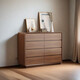Gabinete lateral de madera sólida Yiyao gabinete de pared integrado nuevo estilo chino moderno simple de apartamento pequeño salón de almacenamiento gabinete de almacenamiento gabinete de almacenamiento ridiculizaciones redondeadas de madera de goma | tablero de pellets de madera sólida | Cofre de gabinetes ensamblados solo